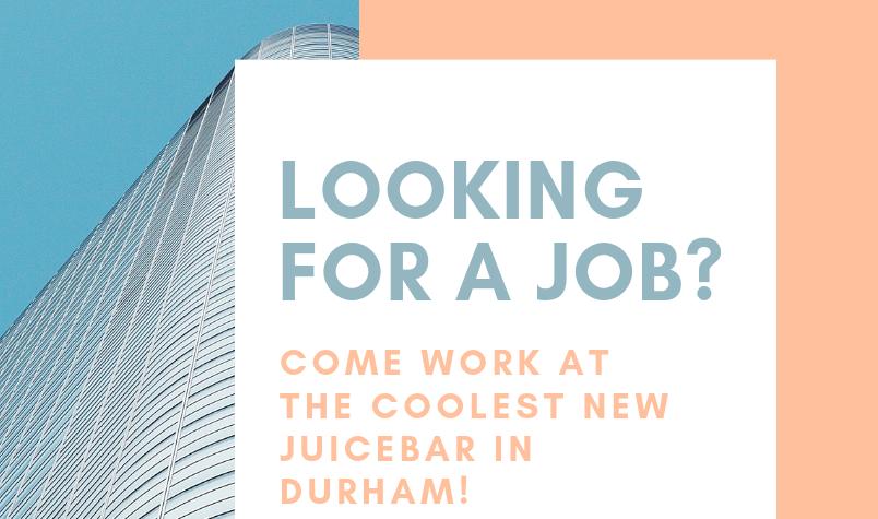 We're Hiring for Durham!